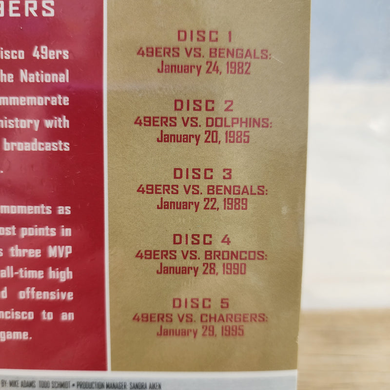 NEW! San Francisco 49ers Super Bowl Victories. 5 Greatest Games DVD se NEW! San Francisco 49ers Super Bowl Victories. 5 Greatest Games DVD se