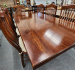 Nichols & Stone Solid Wood 8' table with 8 chairs
