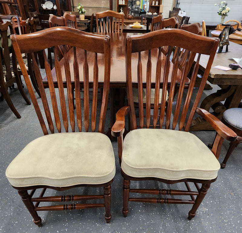 Nichols & Stone Solid Wood 8' table with 8 chairs