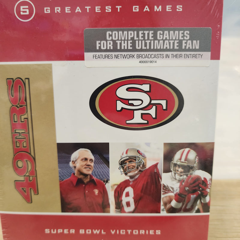 NEW! San Francisco 49ers Super Bowl Victories. 5 Greatest Games DVD set