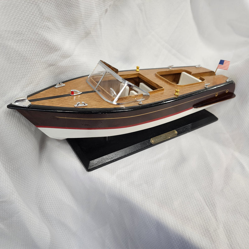 Chris Craft Runabout wood model boat 20"