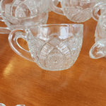 Smith Glass Vintage Daisy And Button punch bowl 20 pc set