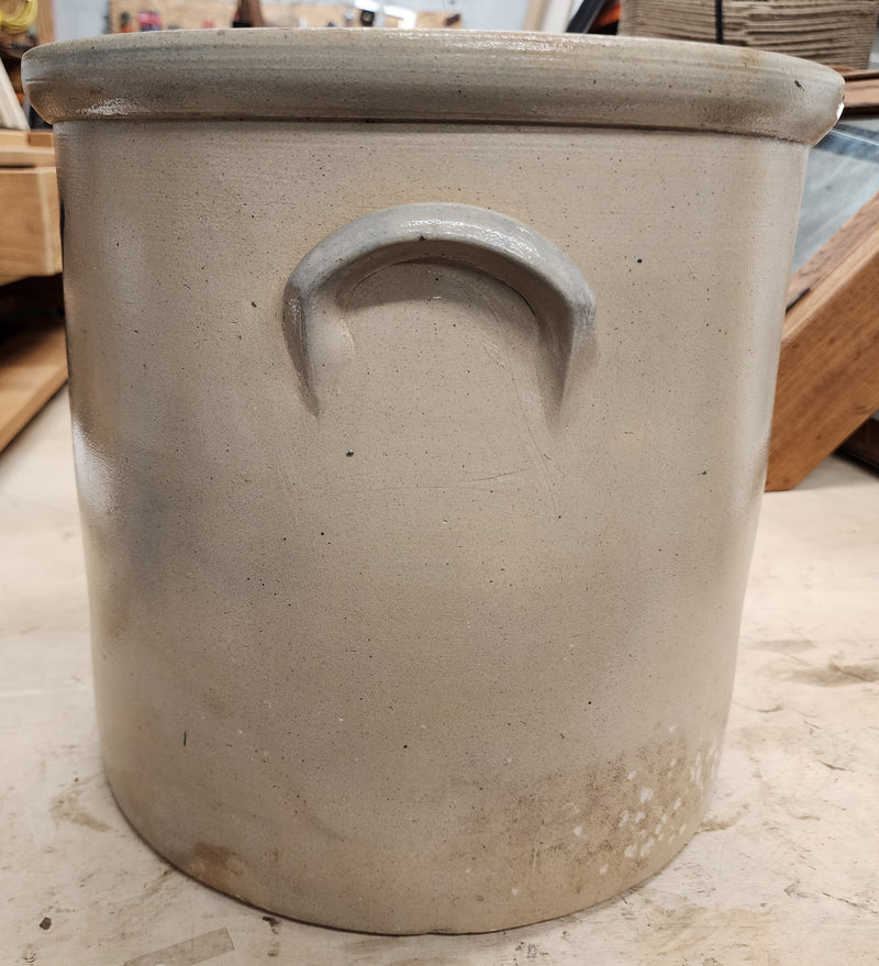 Antique 6 Gallon New York Stoneware Co. Fort Edward NY salt glaze crock