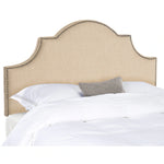 Safavieh Hallmar Hemp Linen Upholstered Arched Headboard