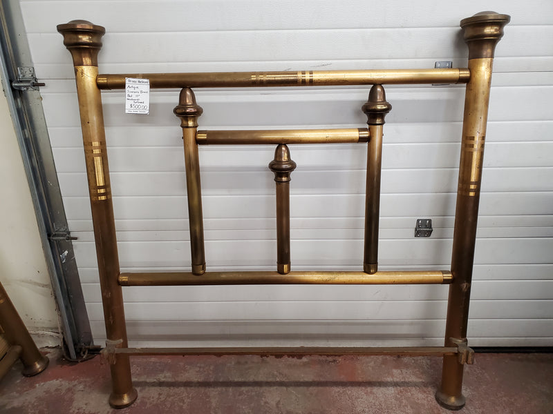 Antique Simmons Brass Bed Headboard and Footboard Full/Double size