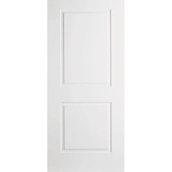 Double Panel Left Hand Solid Core Interior White Door - Smooth HC Primed (34 x 80)