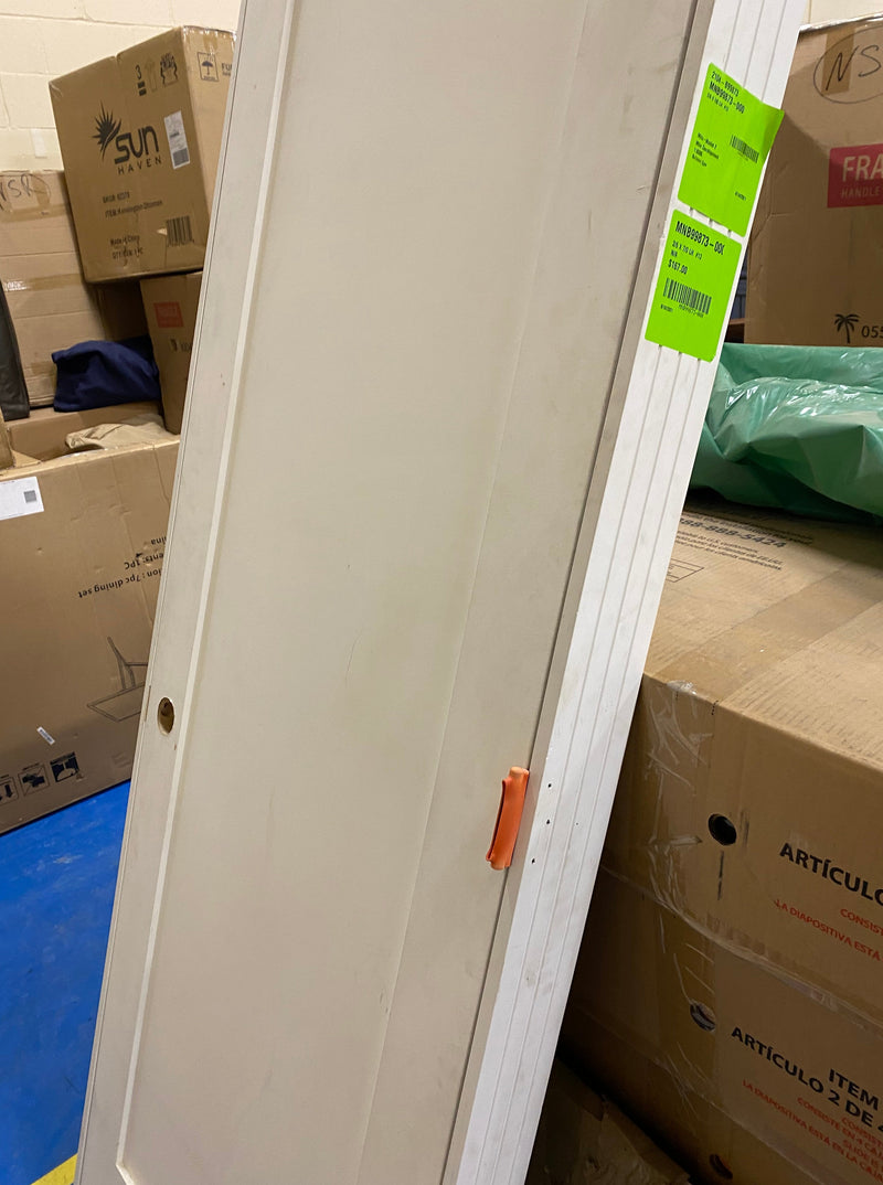 Single Panel Left Hand Solid Core Interior White Door (30 x 84)