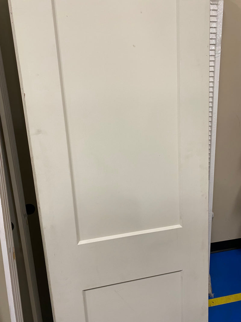 Double Panel Solid Core Interior White Door (24 x 80)