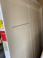 Interior White Three Panel Shaker Style Double Door - 6/0 (3/0x6/8 1-3/8)