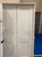 Moulded 2 Panel White Double Door 3'.8" x 6'.8" x 1 3/8'' (44" x 80")