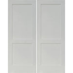 Shaker Style Interior White Double Door with Bright Chrome Ball Catches - (5/0 x 8/0) (60 x 96)